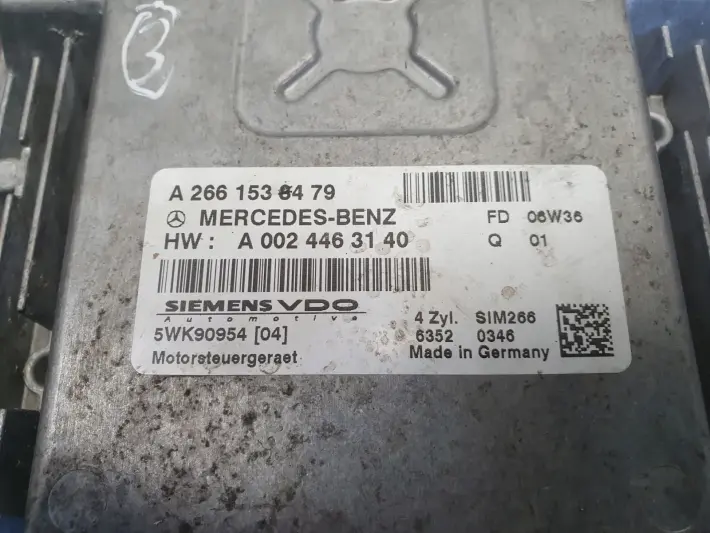 Mercedes W169 1.5 8V STEROWNIK SILNIKA Komputer A2661538479 A0024463140