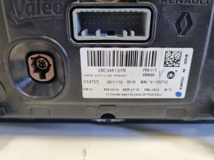 Renault Clio V EKRAN NAWIGACJI Wyświetlacz Radia 280346137R