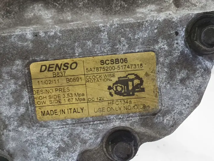 Fiat 500 0.9 T turbo SPRĘŻĄRKA KLIMATYZACJI SCSB06