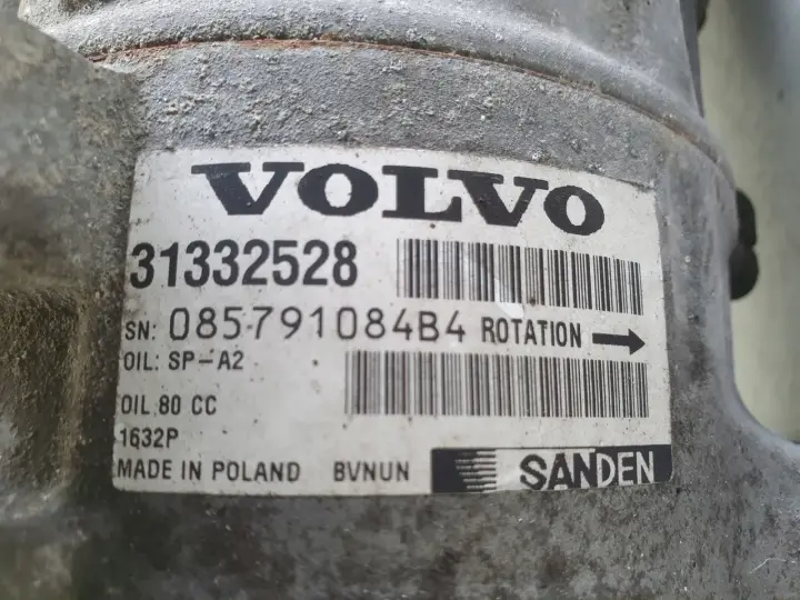 Volvo S60 II V60 2.0 D4 SPRĘŻARKA KLIMATYZACJI 31332528