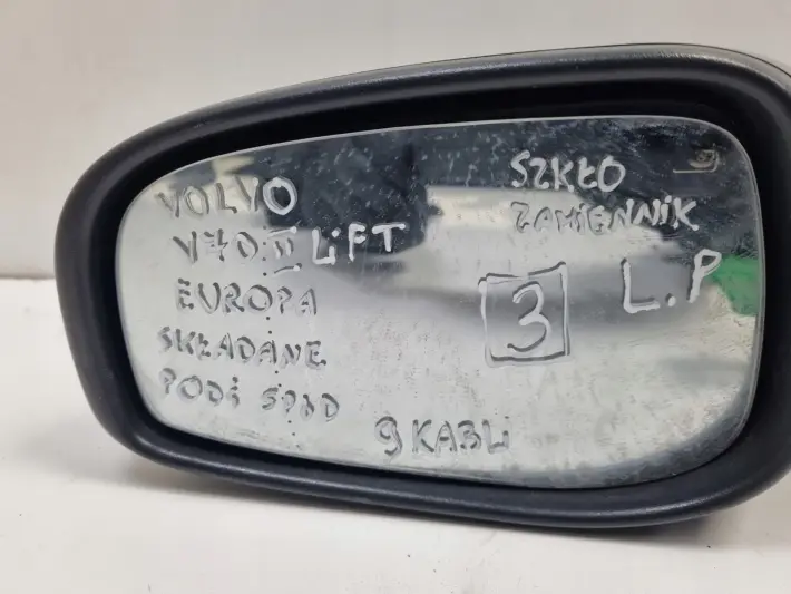 Volvo V70 II LIFT LUSTERKO LEWE KIEROWCY europa podświetlany spód 9 kabli