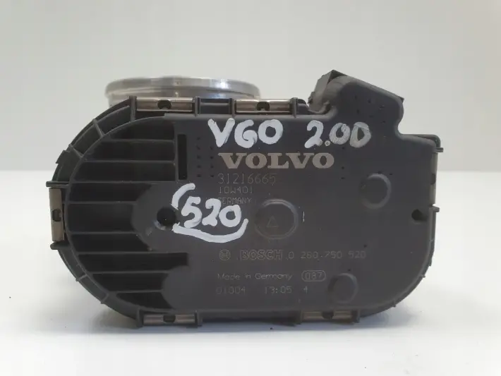 Volvo S60 II V60 2.0 D D3 PRZEPUSTNICA 31216665 bosch 0280750520