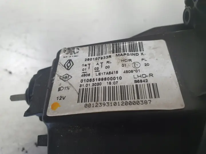 Renault Clio V PRZEDNIA LAMPA PRAWA PRAWY PRZÓD FULL LED europa 260107933R