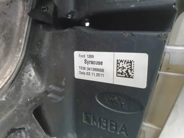 Ford Fiesta MK7 SKÓRZANA KIEROWNICA Multifunkcyjna skóra 34126988A
