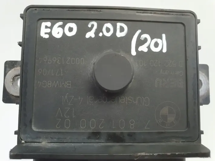 BMW E87 E90 2.0 D PRZEKAŹNIK ŚWIEC ŻAROWYCH 780120002