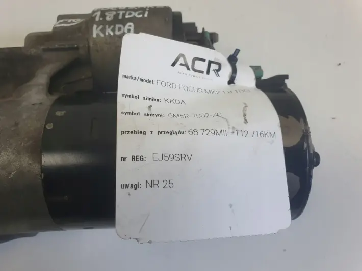 Ford Focus MK2 1.8 TDCI ROZRUSZNIK Bosch 0001109341 4M5T-11000-KD 112tyś