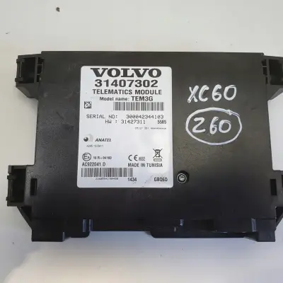 Volvo VOLVO V60 I S60 II XC60 I MODUŁ TELEFONU Sterownik 31407302