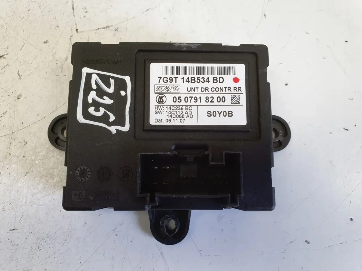 Ford Mondeo MK4 S-Max MODUŁ STEROWNIK DRZWI Prawy tył 7G9T-14B534-BD