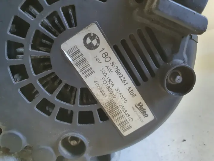 BMW E87 E90 2.0 D N47 ALTERNATOR 7802261 AI05 FG18S019 180A valeo 2543461d