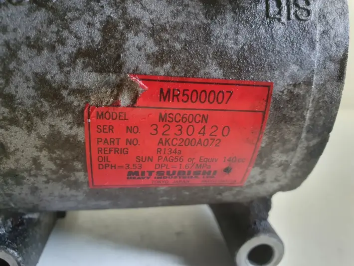 Space Star 1.6 16V SPRĘŻARKA KLIMATYCZACJI AKC200A072