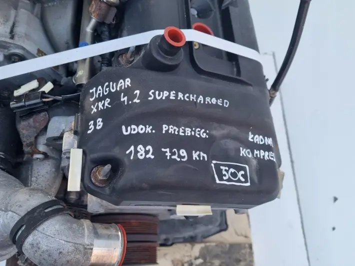 SILNIK Jaguar XKR 4.2 V8 SUPERCHARGED udokumentowane 182tyś AJ34 AJ34-B