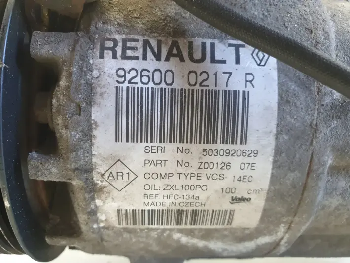 Renault Clio IV 0.9 TCe SPRĘŻARKA KLIMATYZACJI pompa 926000217R
