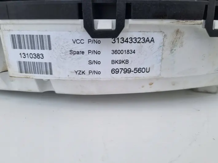 Volvo S60 II V60 I 2.0 D diesel LICZNIK ZEGARY 31343323AA Europa