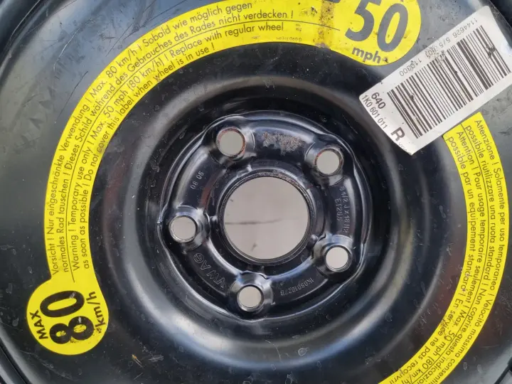 Audi Seat Vw Skoda KOŁO DOJAZDOWE dojazdówka 125/70 R18 1K0601027B