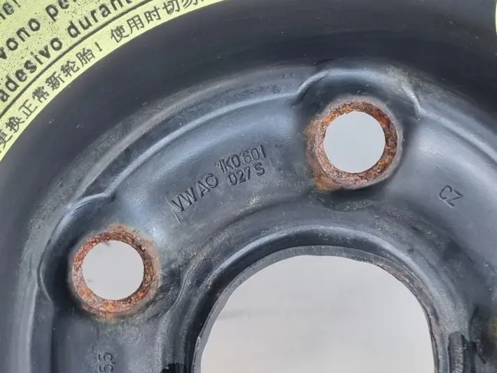 Audi Seat Vw Golf VI KOŁO DOJAZDOWE dojazdówka 125/70 R16 1K0601027S 5x112