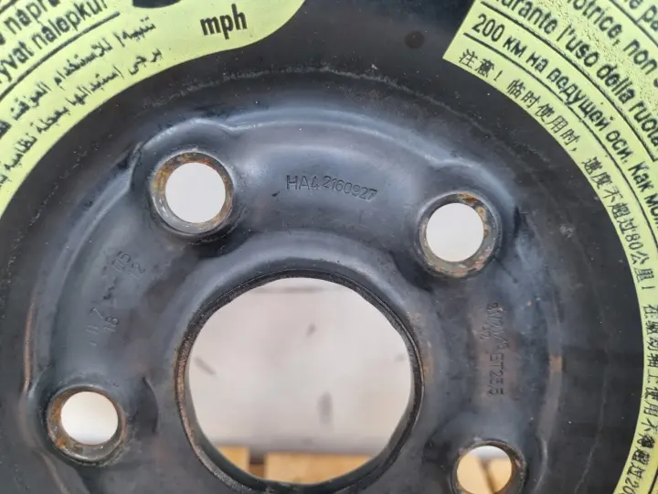 Audi A3 8V Golf VI KOŁO DOJAZDOWE dojazdówka 125/70 R16 5x112 1K0601027AQ