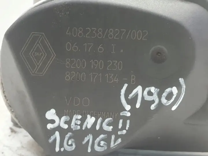 Renault Scenic II 1.6 16V PRZEPUSTNICA 8200190230