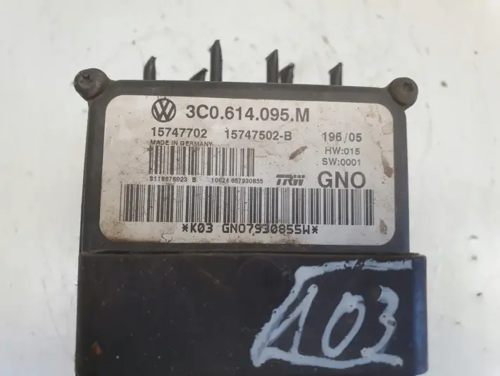 VW Passat B6 POMPA ABS hamulcowa STEROWNIK 3C0614095M