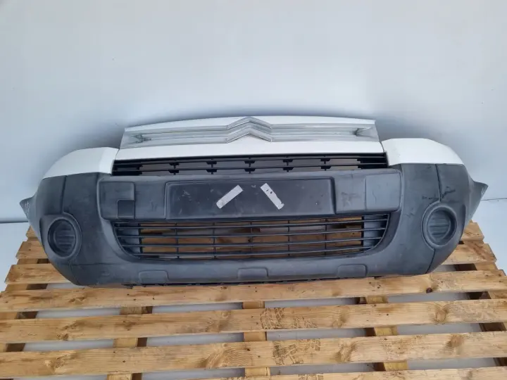 Citroen Berlingo II III 08-12r KOMPLETNY PRZEDNI ZDERZAK przód BIAŁY