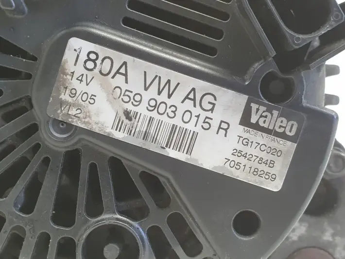 Audi A6 C6 2.7 TDI ALTERNATOR 059903015R 180A valeo