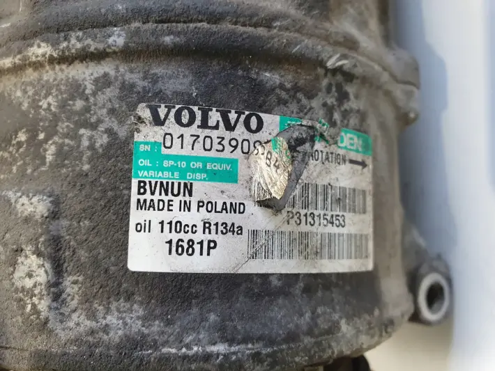Volvo S60 II V60 I V70 III 2.0 D3 SPRĘŻARKA KLIMATYZACJI P31315453