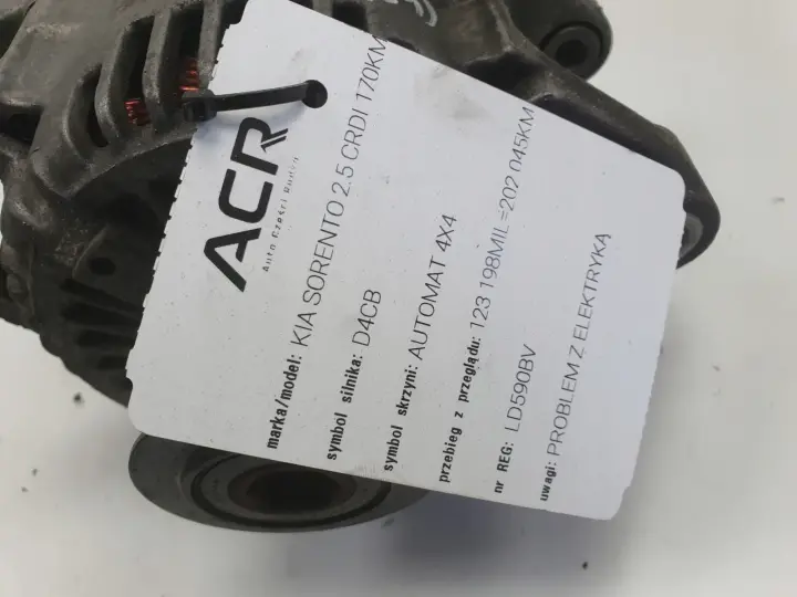 Kia Sorento 2.5 CRDI ALTERNATOR