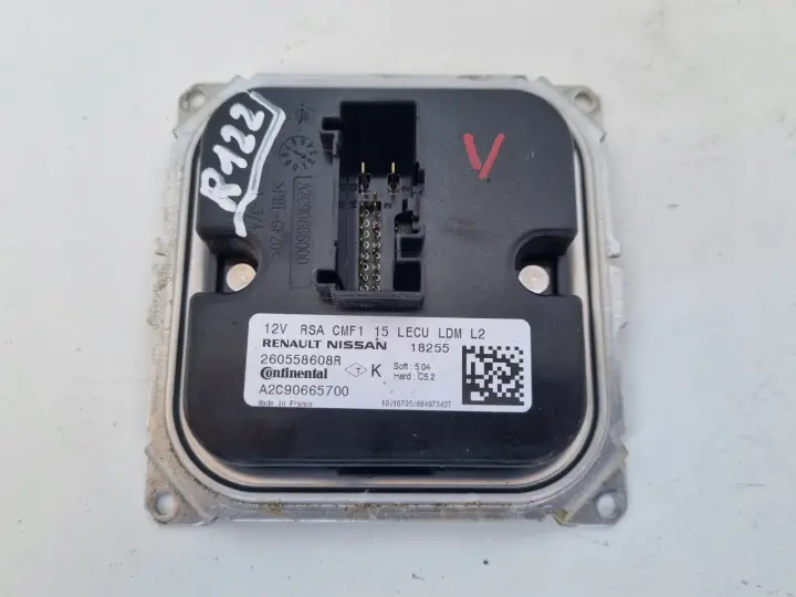 Renault Clio IV Captur PRZETWORNICA MODUŁ LED lampy 260558608R A2C90665700