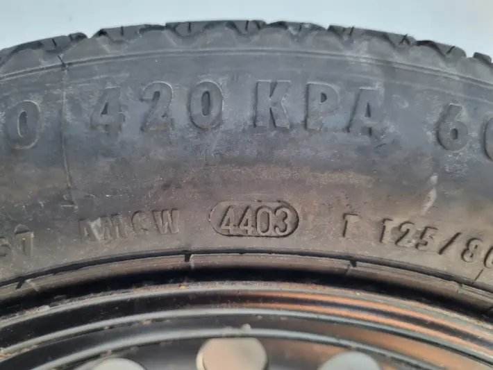 BMW E46 E60 X3 KOŁO DOJAZDOWE dojazdówka 125/80 R17 5x120 6750007