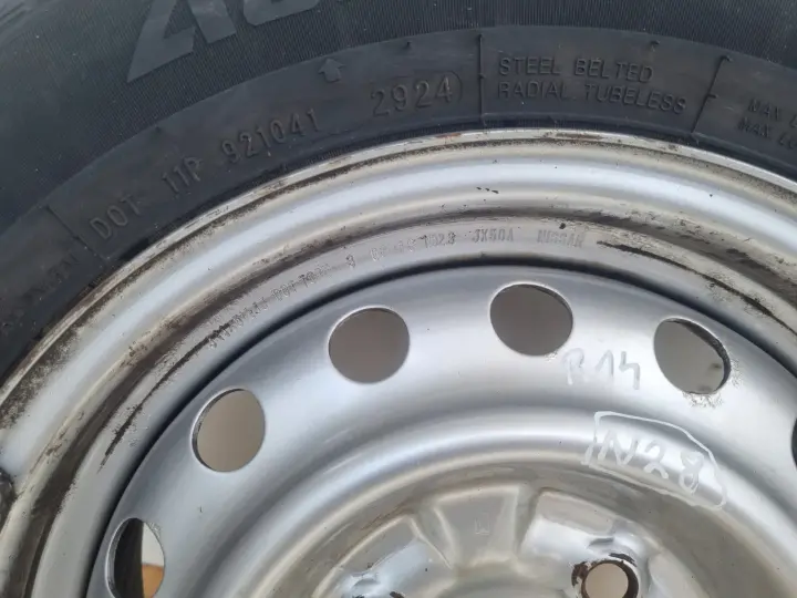 Nissan NV200 KOŁO ZAPASOWE Zapas felga 175/70 R14C 4x114.3 J14X5.5JJ 2024R