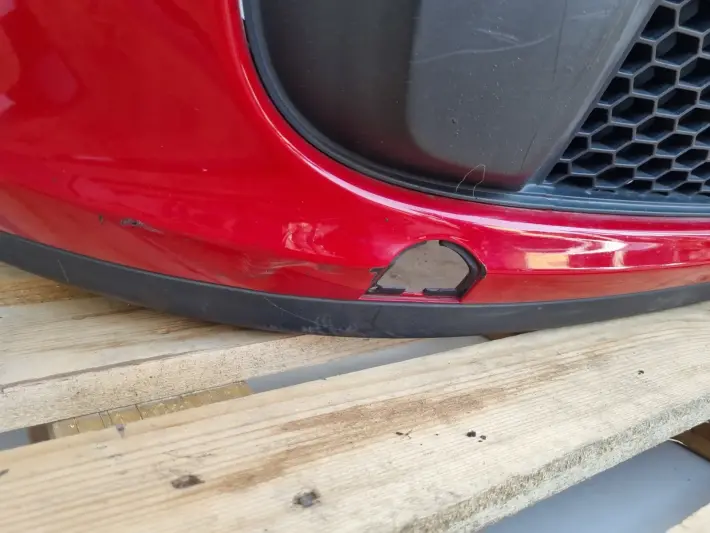 Fiat 500 KOMPLETNY PRZEDNI ZDERZAK przód CZWERWONY 111A 735426888