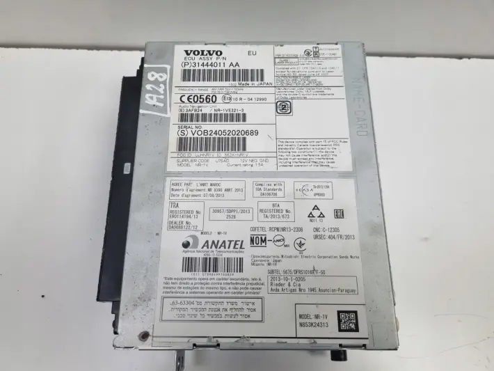 Volvo VOLVO V60 I S60 II V40 II CZYTNIK NAWIGACJI Radio 31444011AA 31444011