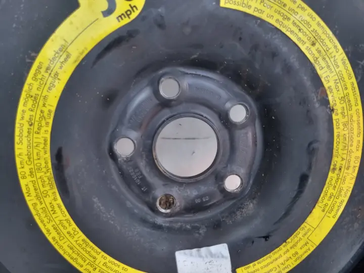 Audi Seat Vw Skoda KOŁO DOJAZDOWE dojazdówka 125/70 R18 1K0601027B