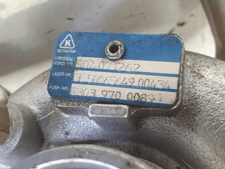 Iveco Daily III 2.3 HPI TURBOSPRĘŻARKA turbo 504071262