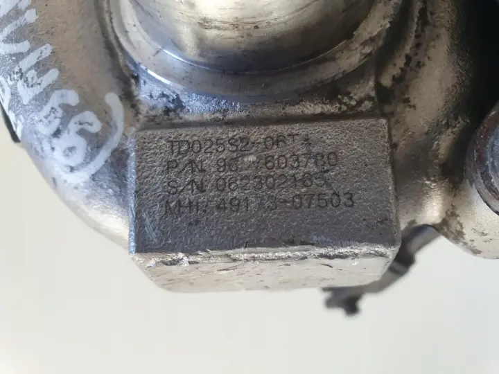Peugeot 307 1.6 HDI TURBOSPRĘŻARKA turbo 9657603780