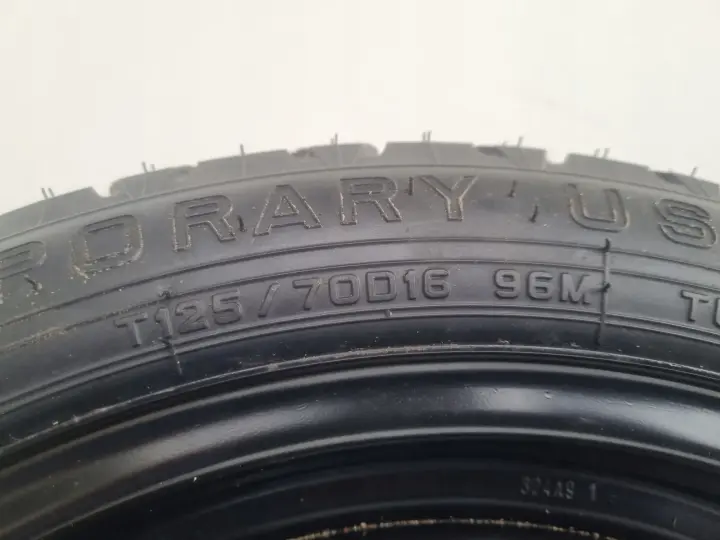Yaris III KOŁO DOJAZDOWE DOJAZDÓWKA 125/70 R16 ET39 2160643