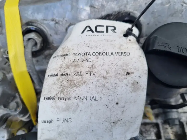 SILNIK KOMPLET Toyota Corolla Verso II 2.2 D4D 136KM 2AD 2AD-FTV