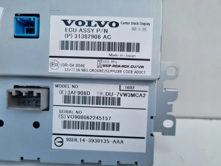 Volvo V40 II EKRAN NAWIGACJI Wyświetlacz monitor 31382906AC 31382906