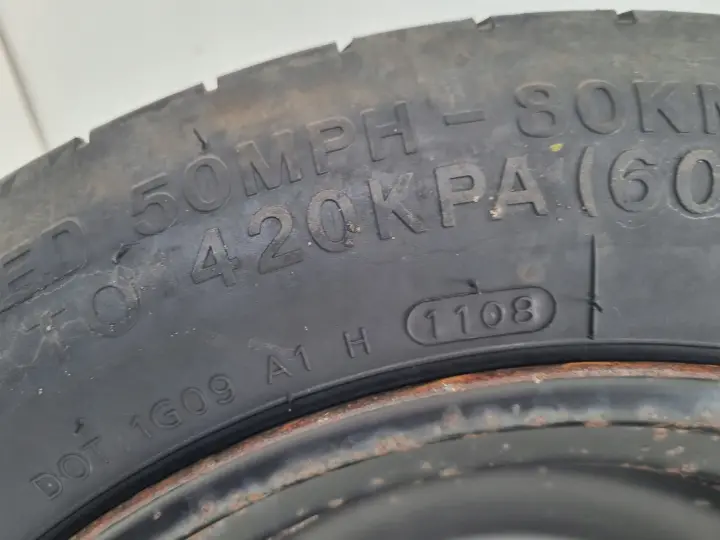 Ford C-Max Focus Mk2 II KOŁO DOJAZDOWE dojazdówka 125/90 R16 5x108 1S71MH