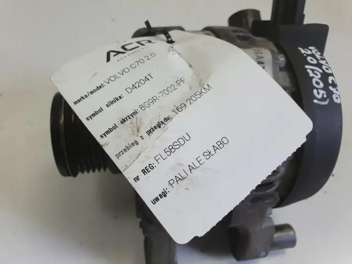 Volvo C70 II 2.0 D ALTERNATOR 104210-3512