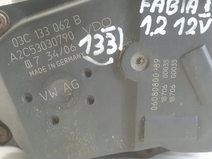 Skoda Fabia I 1.2 12V PRZEPUSTNICA 03C133062B