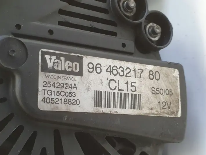 Peugeot 207 1.6 HDI ALTERNATOR valeo 9646321780