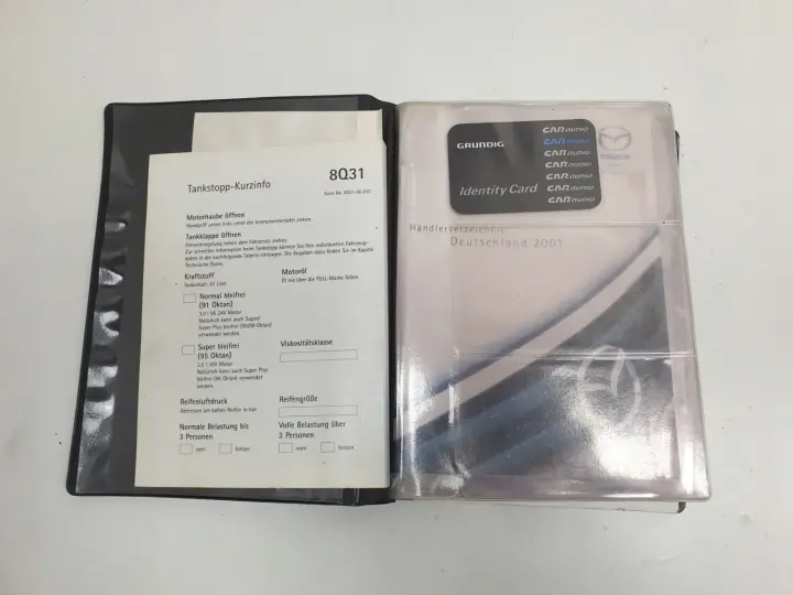 Mazda 5 POKROWIEC NA DOKUMENTY Etui kokumenty