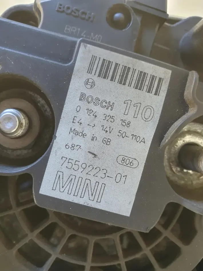Mini One R50 R53 1.6 16V ALTERNATOR 110A bosch 0124325158