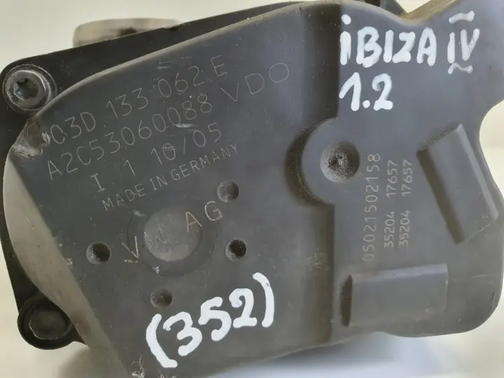 Seat Ibiza IV 1.2 12V PRZEPUSTNICA 03D133062E
