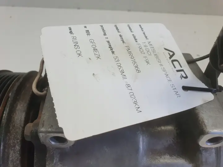 Mitsubishi Space Star 1.9 DID SPRĘŻARKA KLIMATYZACJI pompa 8200040681