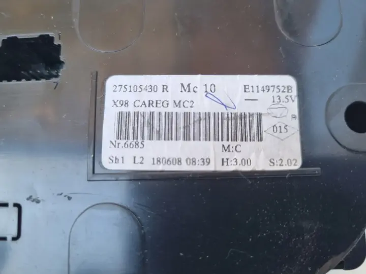 Renault Clio IV PANEL KLIMATYZACJI Nawiewu 275105430R