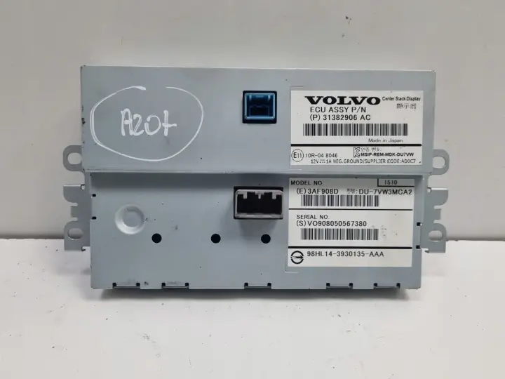 Volvo V40 II EKRAN NAWIGACJI Wyświetlacz monitor 31382906AC 31382906