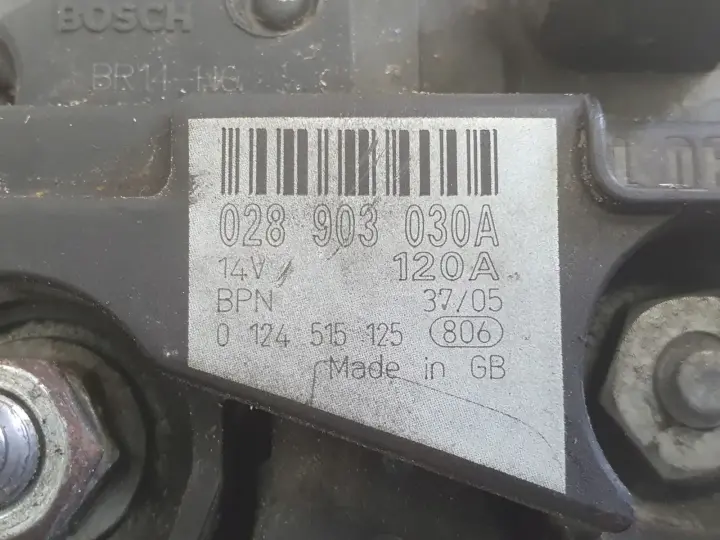 VW Sharan Alhambra Galaxy 1.9 TDI ALTERNATOR bosch 028903030A 120A