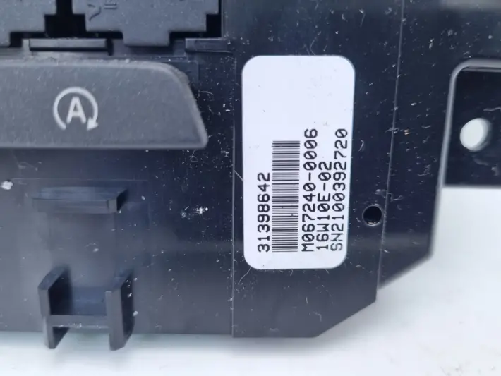 Volvo V40 II PANEL STEROWANIA NAWIEWEM Klimatyzacją 31398642