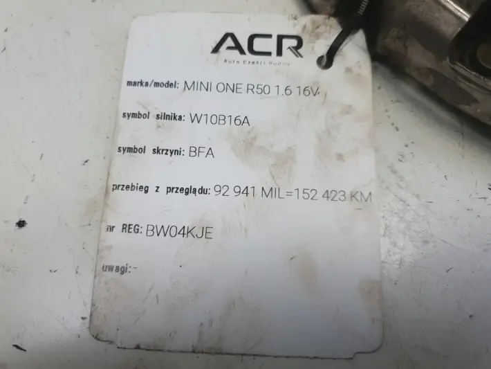 Mini One R50 R53 1.6 16V TARCZA DOCISK sprzęgło
